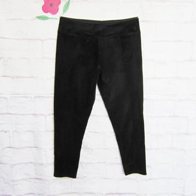 Leggings Cuddl Duds Doble Felpa Terciopelo Talla L Negros Pull On A293100 Foto 1 de 4