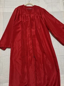 Jostens Red Bachelor Graduation Gown 6'04" To 6'06" Unisex - Picture 1 of 3