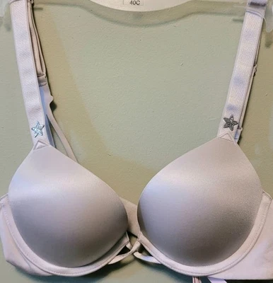 Sujetador Victoria Secret 32A Bombshell Brillo Correa Encaje Añade 2 Tazas Foto 1 de 4