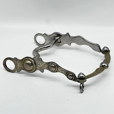 HERMOSO De Colección Grabado Filigrana PLATA Show Caballo BIT 5" Boca Foto 1 de 4