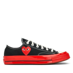 CONVERSE X COMME DES GARCONS PLAY Suela Roja Parte Superior Baja - Negro AZ-K123-001-1 - Imagen 1 de 6