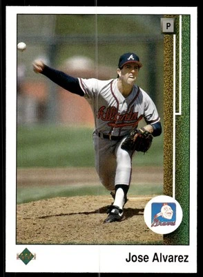 Jose Alvarez 1989 Upper Deck #734 Atlanta Braves - Image 1 of 2