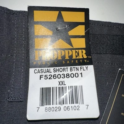 NWT Propper Tactical Men’s XXL Waist 43-47 Black Cargo Shorts Style F526038001 - Image 1 of 4