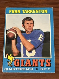 1971 Topps Football Fran Tarkenton #120 New York Giants 1971FT4 - Bild 1 von 2