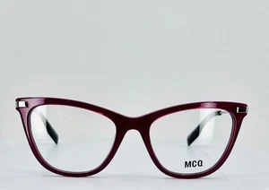 NEW ALEXANDER MCQUEEN MQ0339O 007 Red Silver Cat Eye Eyeglasses 52-18-140 B:41 - Picture 1 of 11