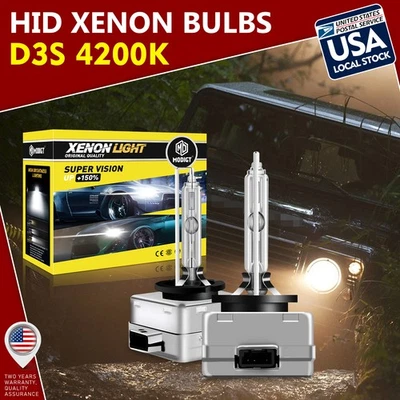 2 PIEZAS Para Volkswagen Beetle D3S 2003-2005 BLANCO CÁLIDO 4200K BOMBILLAS DE XENÓN OCULTAS Foto 1 de 4