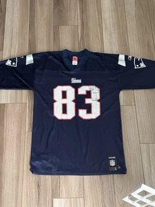 VTG New England Patriots Deion Branch #83 Reebok NFL Players Jersey Men’s Large - Picture 1 of 8