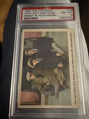 1959 The 3 Stooges #16 You Can't Keep Your Money In Your Shoes PSA 8 - Image 1 of 2