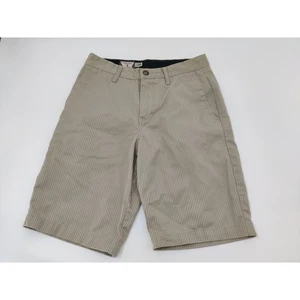 Volcom Frickin Stripe Chino Shorts Mens Size 28 Beige Casual Skater - Picture 1 of 10
