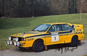 Stig Blomqvist handsigniertes Audi Sport 12x8 Foto Rallye Autogramm 20 - Bild 1 von 1
