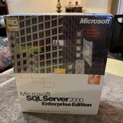 Microsoft SQL Server 2000, SKU 810-00961, Sealed Retail Box, 1-Processor License - Image 1 of 4