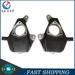 Husillos reductores de caída de acero negro de 2" para 99-06 Chevy GMC Silverado Sierra 1500 - Imagen 1 de 12