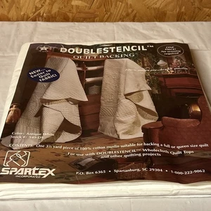 Doppelschablone Quilt Rückseite Antik Weiß 3 1/4 Yard 100 % Baumwolle Musselin 2h - Bild 1 von 6