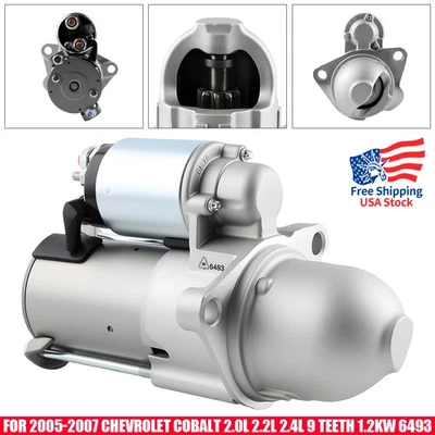 Starter For Chevrolet Malibu HHR Cobalt Alero 2002-2007 2.2L 2.0L 6493 12587865. Foto 1 de 4