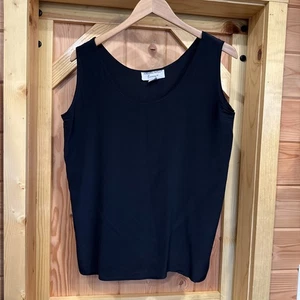 Adrianna Papell Evening Damen L 100% Seide Tank Top ärmellos Shirt U-Ausschnitt - Bild 1 von 11