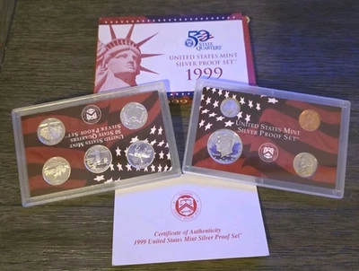 1.34 OZ SILVER 1999 Silver Proof Set - 9-Piece  - Image 1 of 4