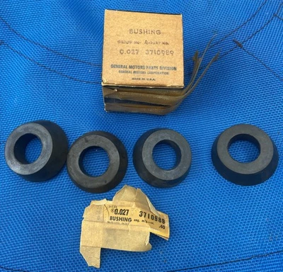 NOS 1938-53 Chevrolet Utility Rear Mount Rubber Bushing Set Of 4 GM 3710989 - Image 1 of 4