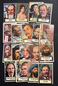 Topps Look 'n See 1952 y Topps Scoops 1954 - Lote de 18 tarjetas - Imagen 1 de 9