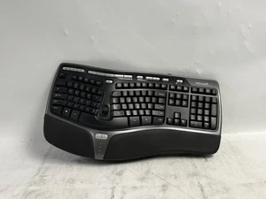 Microsoft Natural Ergonomic Keyboard 4000 V1.0 KU-0462 Black Wired USB - Picture 1 of 10