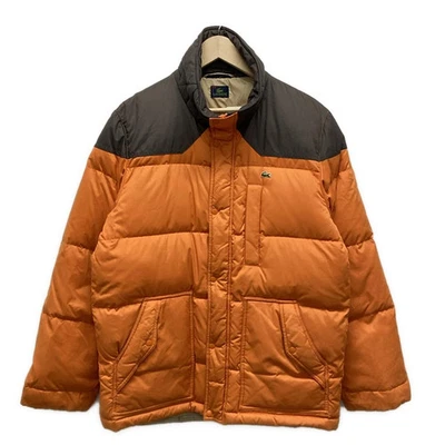 Auth Lacoste - Orange Dark Brown Men's Down Jacket - Image 1 of 4