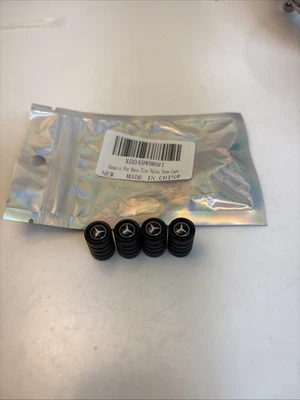 Tapas de vástago de válvula de neumático MERCEDES BENZ LOGO 4 piezas. Se adapta a vástagos de válvula de tamaño universal Foto 1 de 3