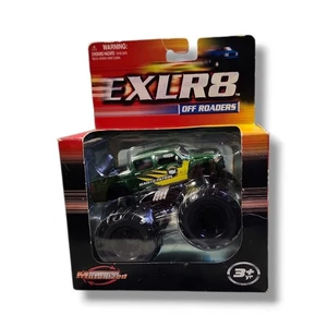 Maisto Exlr8 Off Road Motorized Die Cast Monster Truck Green Maisto Patrol E88 - Picture 1 of 8