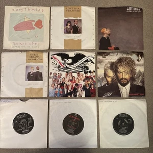 9 x Eurythmics 7” Vinyl Singles Bundle incl. Sweet Dreams, Here comes the rain - Picture 1 of 10