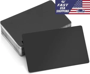 50Pcs Metal Engraving Blanks Multipurpose Aluminum Business Card Blanks - Picture 1 of 6