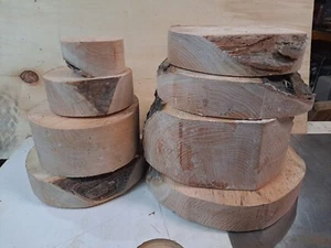 ROTEICHE Drechselholz Schalen kleines Projekt Rohlinge versiegelt Menge 8 - Bild 1 von 8