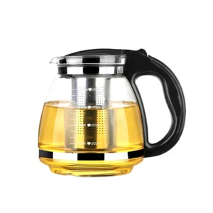 2L Glas Teekanne mit Teesieb kaffeekanne Teebereiter Teekessel Glaskanne - Bild 1 von 12