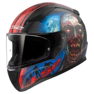 LS2 FF353 Rapid 2 2 Casco Moto Zombie Negro Rojo - Imagen 1 de 8