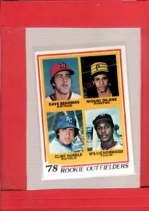1978 Topps #705 Dave Bergman/Miguel Dilone/Clint Hurdle/Willie Norwood ID:61782 - Picture 1 of 2