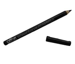 SAFFRON WATERPROOF BLACK KOHL EYELINER PENCIL EYE LINER NO. 111 - Picture 1 of 1