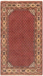 Sarough 158x89 cm Handgeknüpfter Perserteppich Wolle Orient Carpet Rug Rosa - Bild 1 von 12