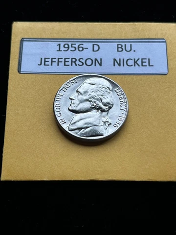 1956-D Jefferson Nickel BU Cover