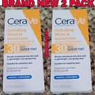 CeraVe Face Hydrating Mineral Sunscreen SPF 30 Sheer Tint 1.7 oz EX2024UP