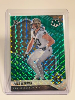 PETE WERNER 2021 Panini Mosaic GREEN MOSAIC RC Rookie #367 Saints - Image 1 of 2