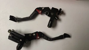 Javik Powersports Adjustable Short Brake Clutch Levers for Ducati Monster NEW - Bild 1 von 11