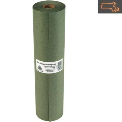 Premium 12-Inch Green Masking Paper: Trimaco General Purpose for Clean and Pr...