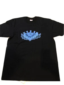 New Supreme Cloud Tee Black Size Large SS19 L - Picture 1 of 4