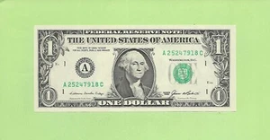 1985 ..UNCIRC $1 A 2524 7918 C .... 1985 $1 A-C BONITO BILLETE FRN - Imagen 1 de 2