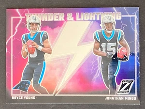 Bryce Young / Jonathan Mingo 2023 Panini Zenith Thunder & Lightning RC #4 - Foto 1 di 10