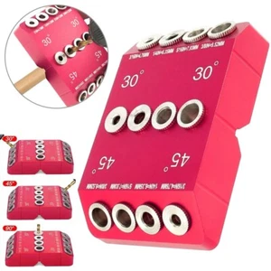 Winkelbohrvorrichtung 30 45 90 Grad Bohrführungswinkel und gerade Lochschablone - Bild 1 von 12