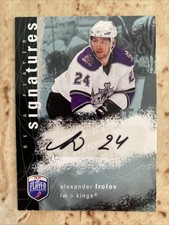 Alexander Frolov 2007-08 Upper Deck Be A Player Signatures 459JV Auto LA Kings
