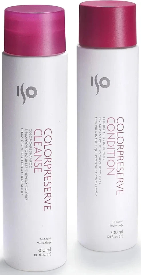 Set de champú y acondicionador ISO Color Preserve Condition cuidado del color 10,1 oz 300 ml Foto 1 de 1