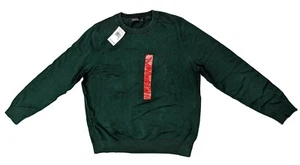 Nautica Men's Solid Crew Neck Classic Jersey Sweater Green - Picture 1 of 1