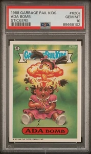 1988 Topps Garbage Pail Kids Series 15 OS15 Ada Bomb 620a Card PSA 10 MINT adam - Picture 1 of 2