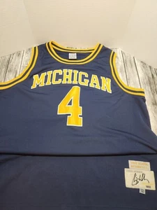 Vintage Chris Webber #4 Michigan Wolverines Starter Jersey Sz 56 NCAA Fab Five - Picture 1 of 5