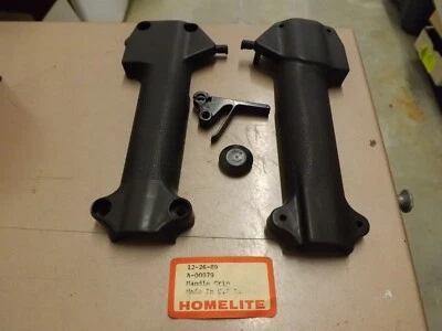 NOS OEM Genuine HOMELITE A00879 throttle control grip case, trigger , NO screws - Image 1 of 3
