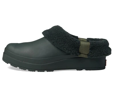 Nuevo HUNTER Mujer Play Sherpa Aislado Zueco Zapatos Artic Musgo Verde Talla 7 M Foto 1 de 4